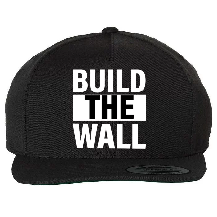 Build The Wall Box Logo Wool Snapback Cap