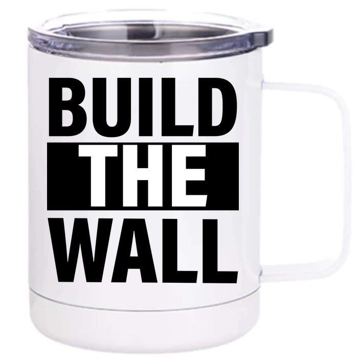 Build The Wall Box Logo Front & Back 12oz Stainless Steel Tumbler Cup