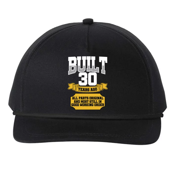 Built 30th Birthday All Original Part Snapback Five-Panel Rope Hat