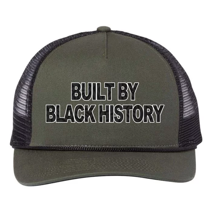 Built By Black History Black History Month Retro Rope Trucker Hat Cap