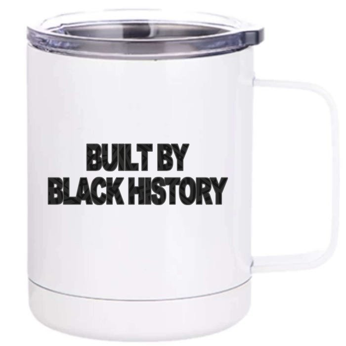 Built By Black History Front & Back 12oz Stainless Steel Tumbler Cup