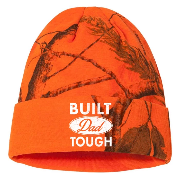 Built Dad Tough Car Logo Kati - 12in Camo Beanie