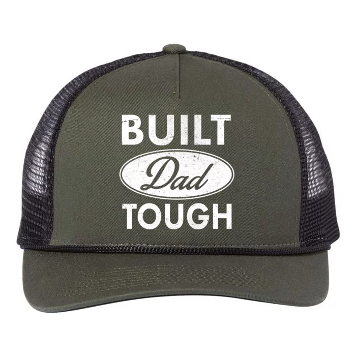 Built Dad Tough Car Logo Retro Rope Trucker Hat Cap