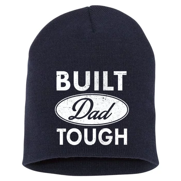 Built Dad Tough Car Logo Short Acrylic Beanie