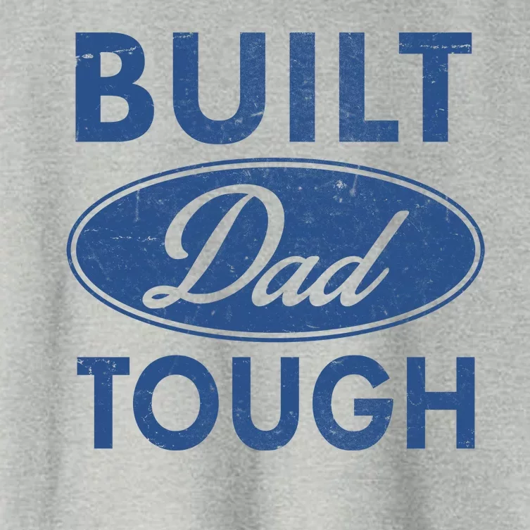 Built Dad Tough Car Logo Women's Crop Top Tee