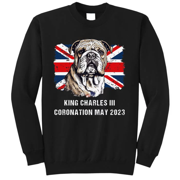 Bulldog Union Jack King Charles Coronation Sweatshirt