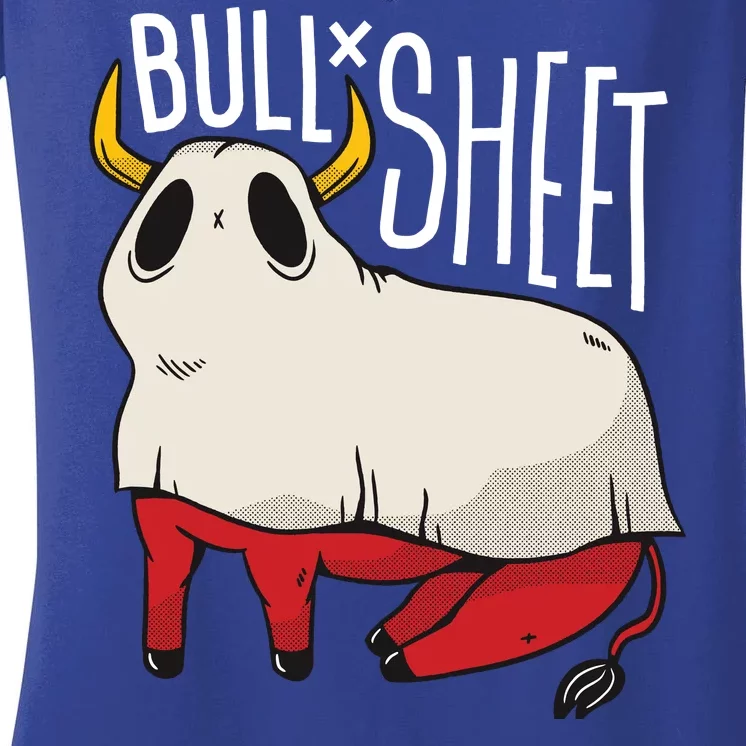 Bull Sheet Women's V-Neck T-Shirt