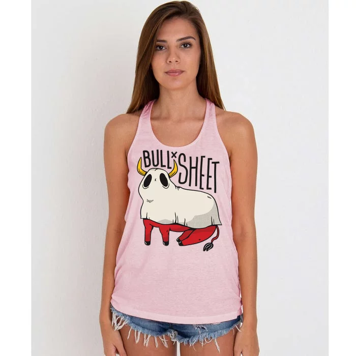 Bull Sheet Women's Knotted Racerback Tank