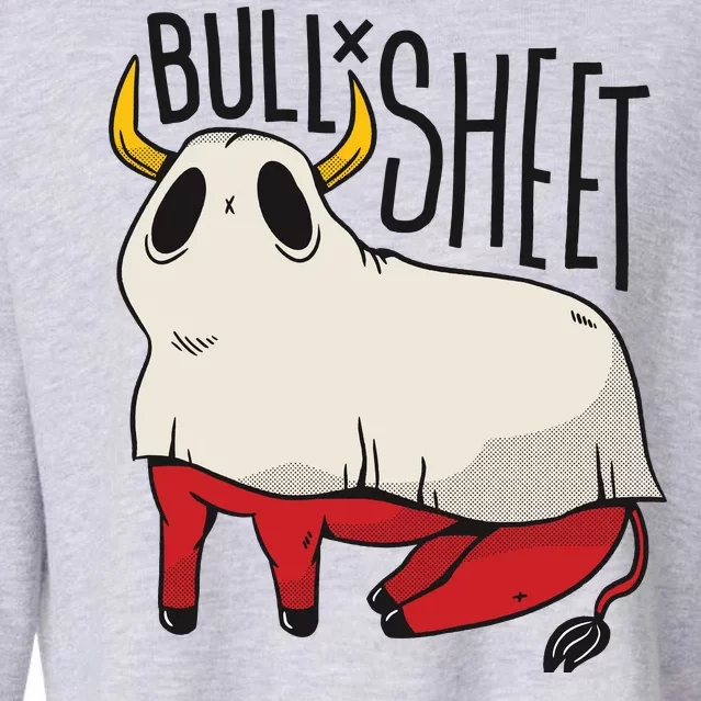 Bull Sheet Cropped Pullover Crew