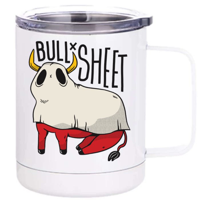 Bull Sheet Front & Back 12oz Stainless Steel Tumbler Cup