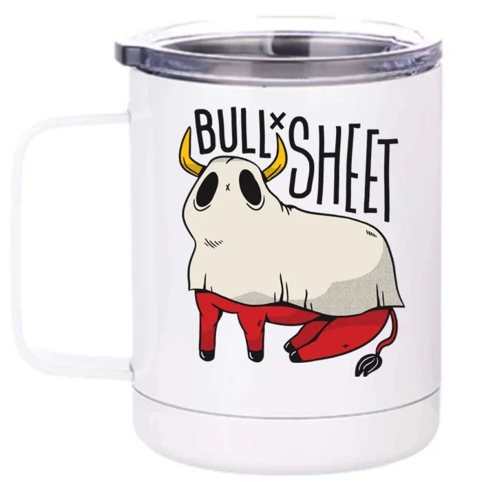 Bull Sheet Front & Back 12oz Stainless Steel Tumbler Cup