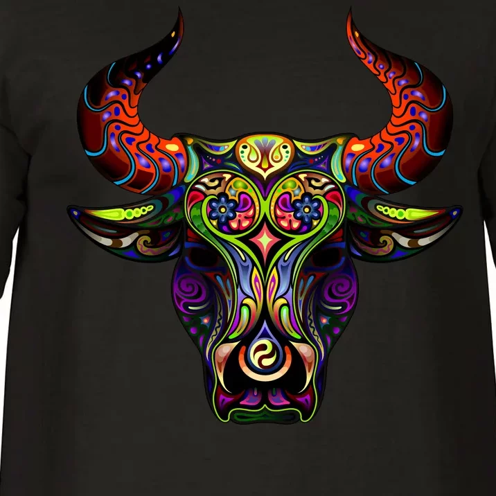 Bull Silhouette Head and Horns Comfort Colors T-Shirt