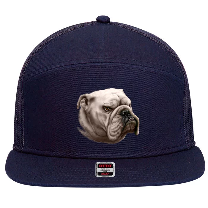 Bulldog 7 Panel Mesh Trucker Snapback Hat