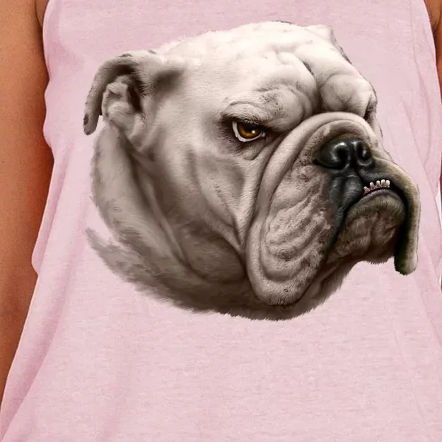 Bulldog Women's Knotted Racerback Tank