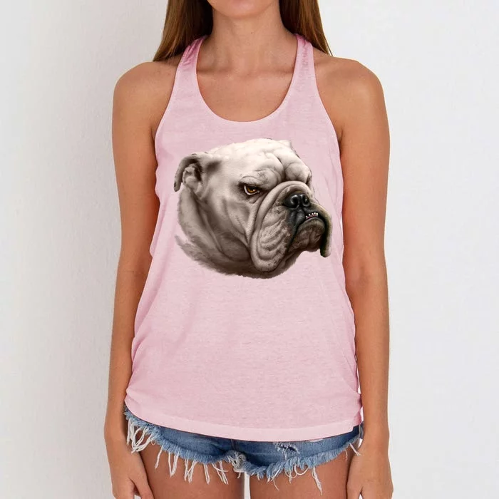 Bulldog Women's Knotted Racerback Tank