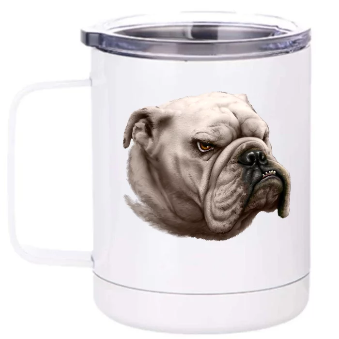 Bulldog Front & Back 12oz Stainless Steel Tumbler Cup