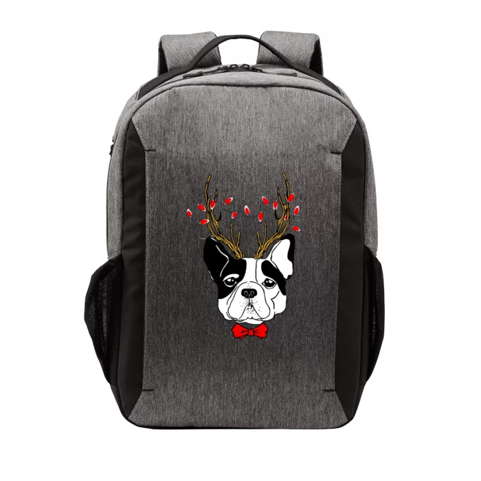 Bulldog Deer Antlers Vector Backpack