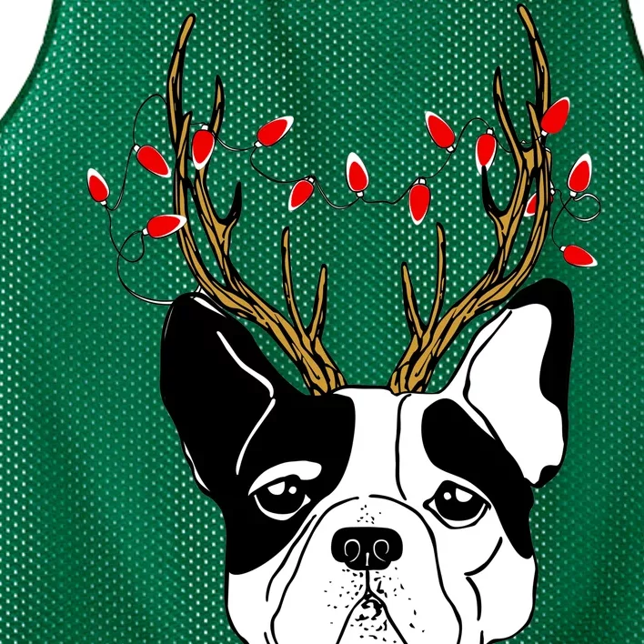 Bulldog Deer Antlers Mesh Reversible Basketball Jersey Tank