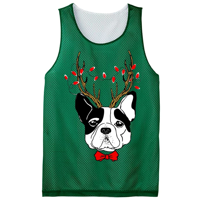 Bulldog Deer Antlers Mesh Reversible Basketball Jersey Tank