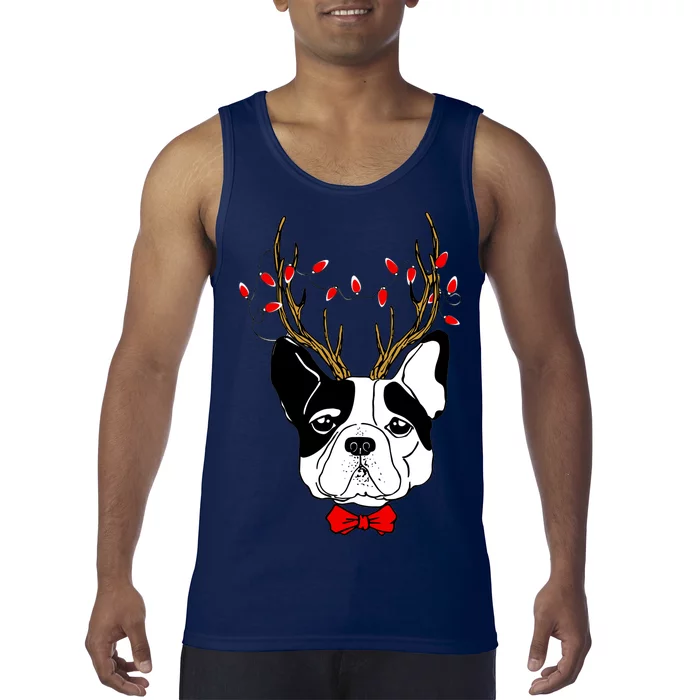 Bulldog Deer Antlers Tank Top