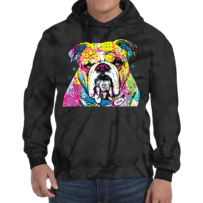 Bulldog Dog Dean Russo Tie Dye Hoodie