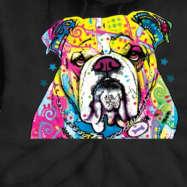 Bulldog Dog Dean Russo Tie Dye Hoodie