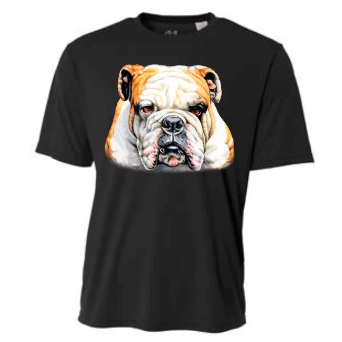 Bulldog Face Front Cooling Performance Crew T-Shirt