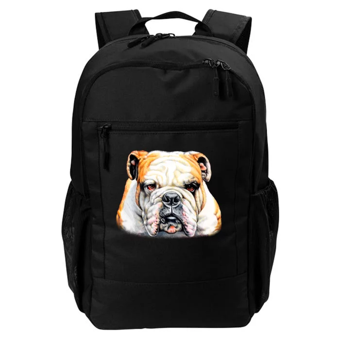 Bulldog Face Front Daily Commute Backpack