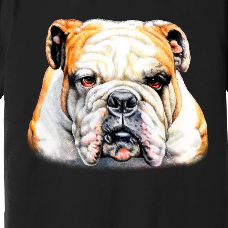 Bulldog Face Front Premium T-Shirt