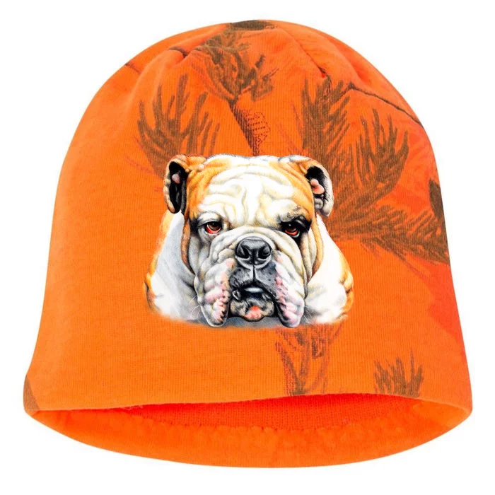 Bulldog Face Front Kati - Camo Knit Beanie