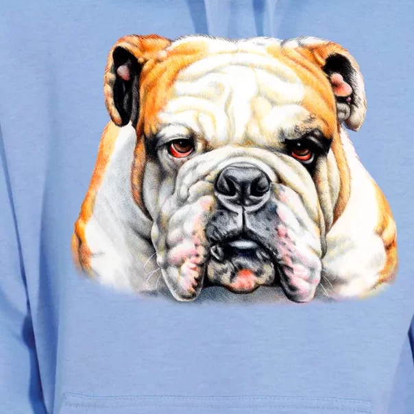 Bulldog Face Front Unisex Surf Hoodie