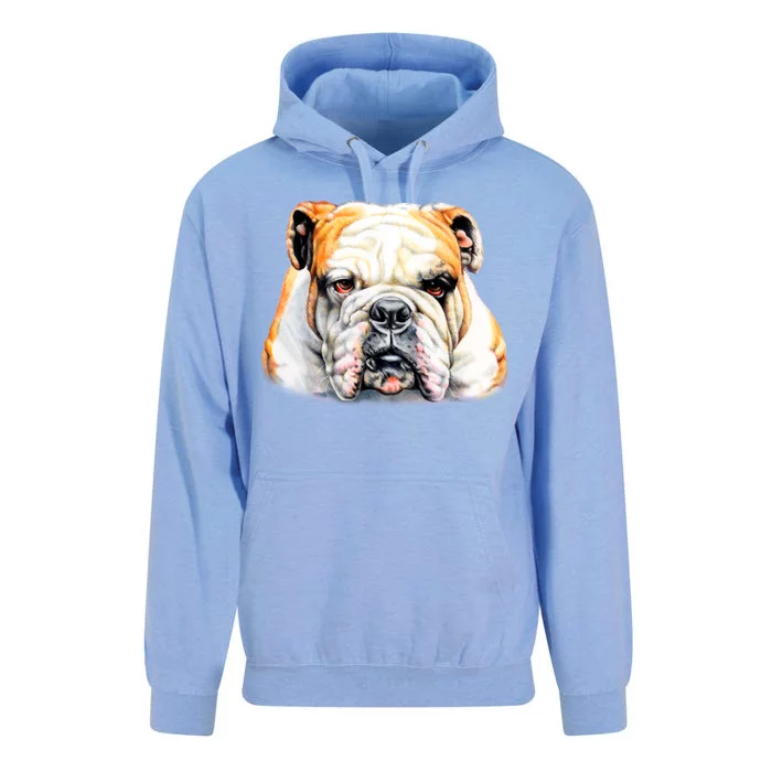 Bulldog Face Front Unisex Surf Hoodie