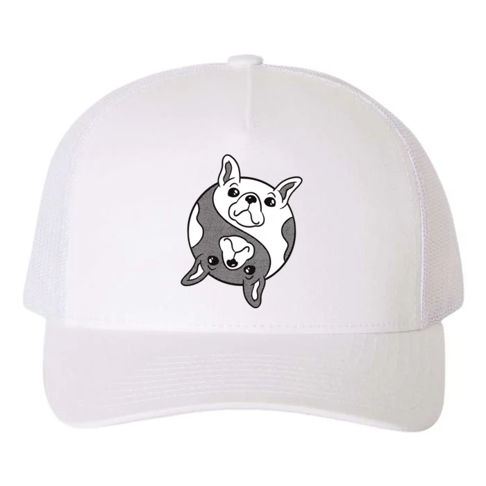 Bulldog Yin Yang Yupoong Adult 5-Panel Trucker Hat