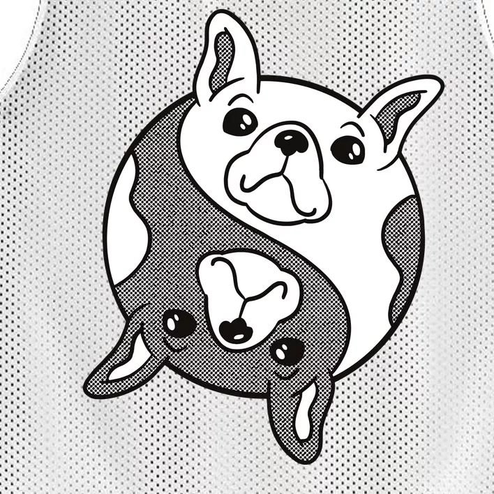 Bulldog Yin Yang Mesh Reversible Basketball Jersey Tank