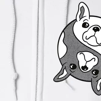 Bulldog Yin Yang Full Zip Hoodie