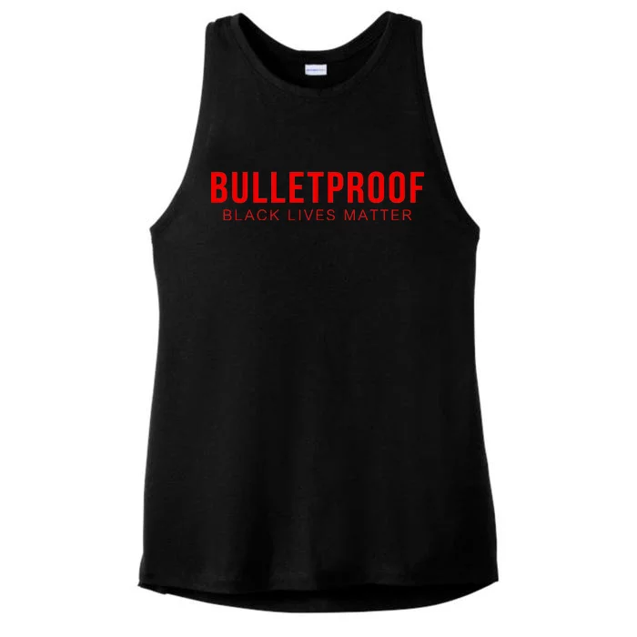 Bulletproof Black Lives Matter Logo Ladies Tri-Blend Wicking Tank