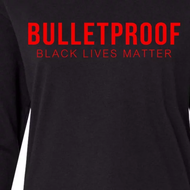 Bulletproof Black Lives Matter Logo Womens Cotton Relaxed Long Sleeve T-Shirt