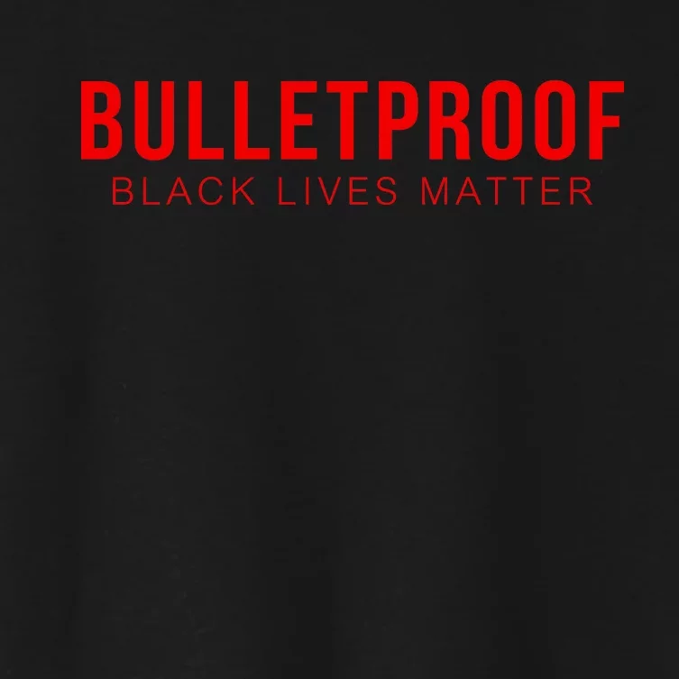 Bulletproof Black Lives Matter Logo Women's Crop Top Tee