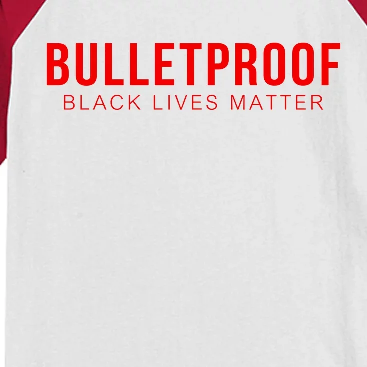 Bulletproof Black Lives Matter Logo Kids Colorblock Raglan Jersey