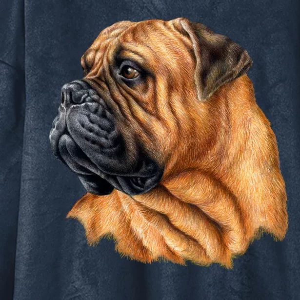 Bullmastiff Canine Dog Hooded Wearable Blanket