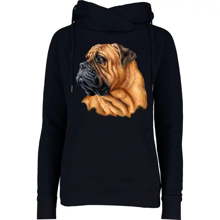 Bullmastiff Canine Dog Womens Funnel Neck Pullover Hood