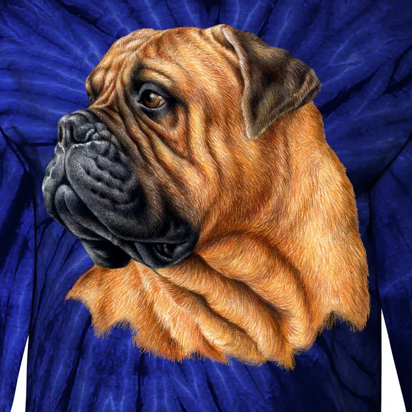 Bullmastiff Canine Dog Tie-Dye Long Sleeve Shirt