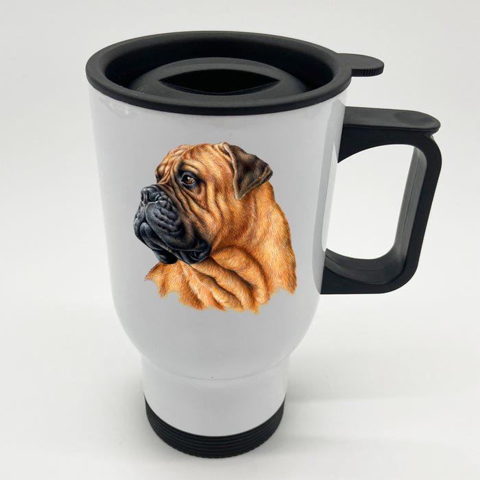 Bullmastiff Canine Dog Front & Back Stainless Steel Travel Mug