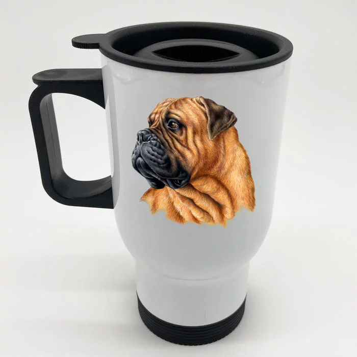 Bullmastiff Canine Dog Front & Back Stainless Steel Travel Mug