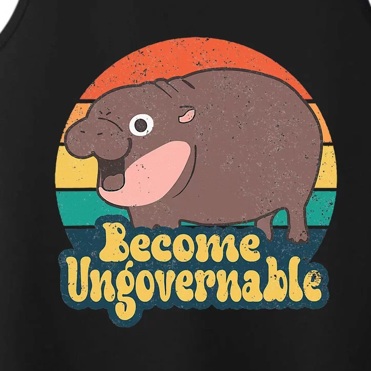 Become Ungovernable Moo Deng Humor Performance Tank