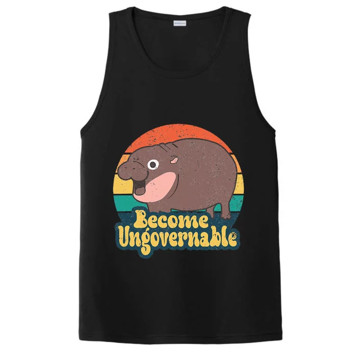 Become Ungovernable Moo Deng Humor Performance Tank