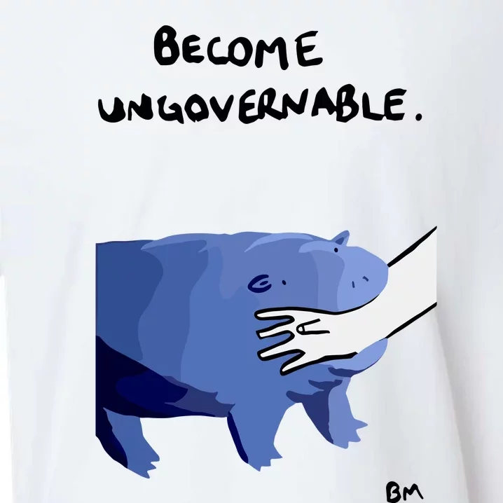 Become Ungovernable Moo Deng Sueded Cloud Jersey T-Shirt