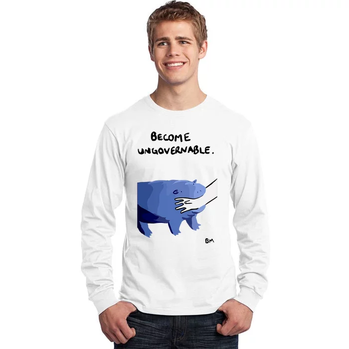 Become Ungovernable Moo Deng Tall Long Sleeve T-Shirt