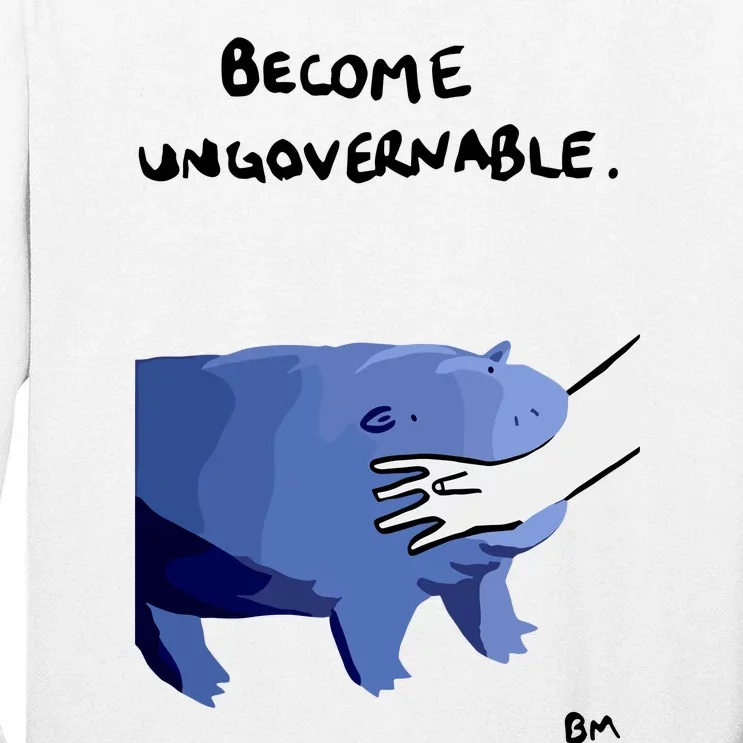 Become Ungovernable Moo Deng Tall Long Sleeve T-Shirt