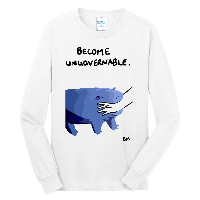 Become Ungovernable Moo Deng Tall Long Sleeve T-Shirt